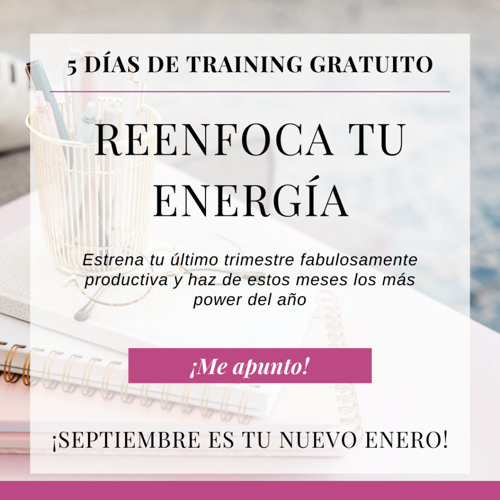 Reenfoca tu Energía Training Gratuito de 5 días @fabupoderosas